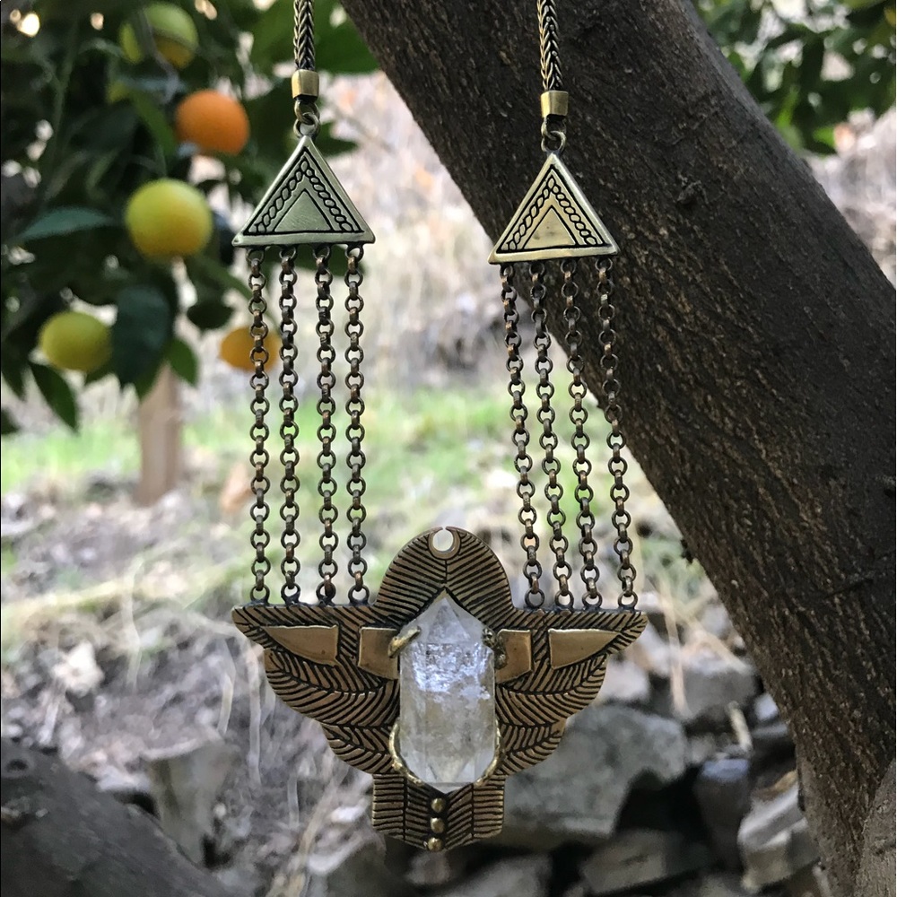 Spell Dark Side of the Moon Crystal Necklace